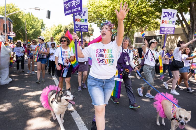 Read more about the article Sacramento Pride Parade with Front Street Animal Shelter